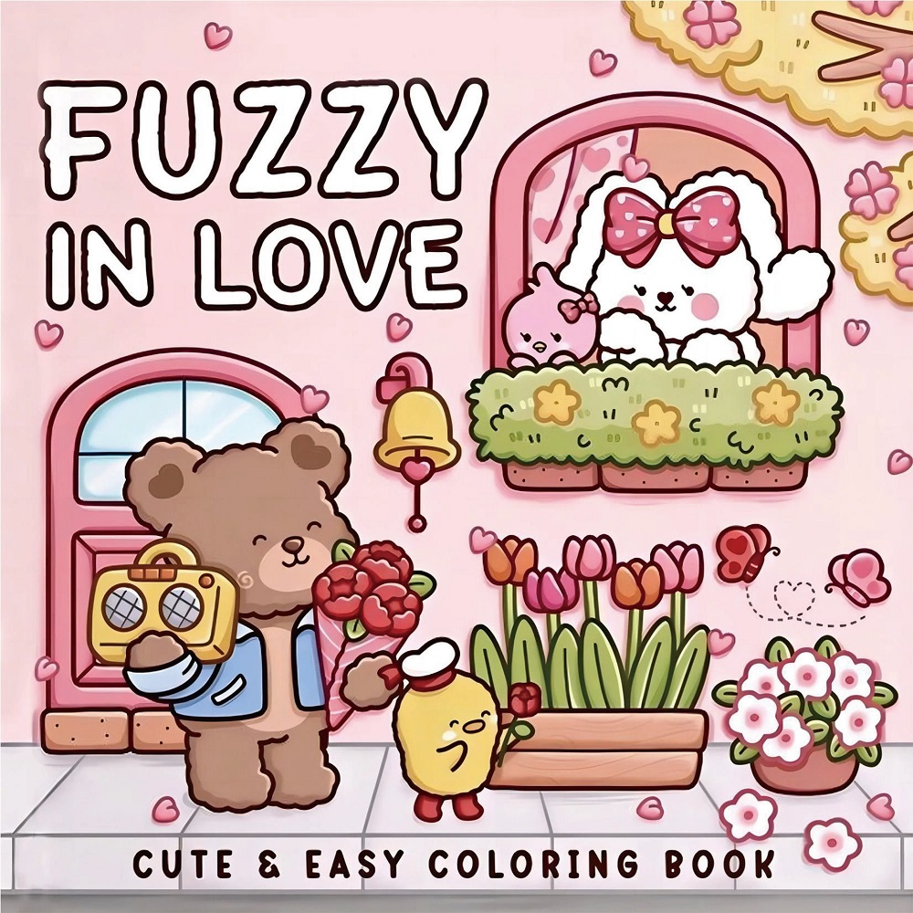 Photography Of Book - FUZZY IN LOVE Livro para colorir
