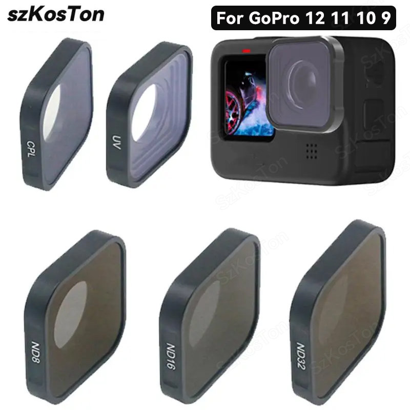 Gopro Action Camera Hero 12 Black - Filtro uv cpl nd8 nd16 nd32