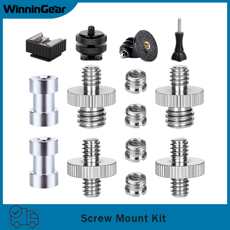 Hot Shoe Adapter - Conjunto de Adaptadores de Rosca para