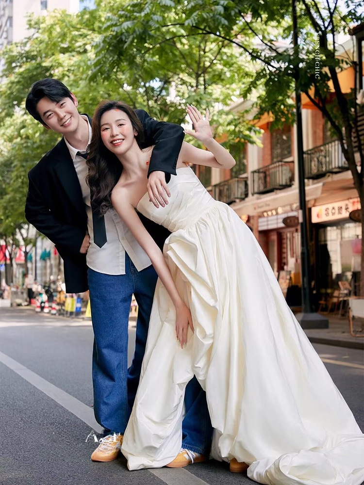Photography Street - Vestido de Casamento Estilo Coreano Moderno