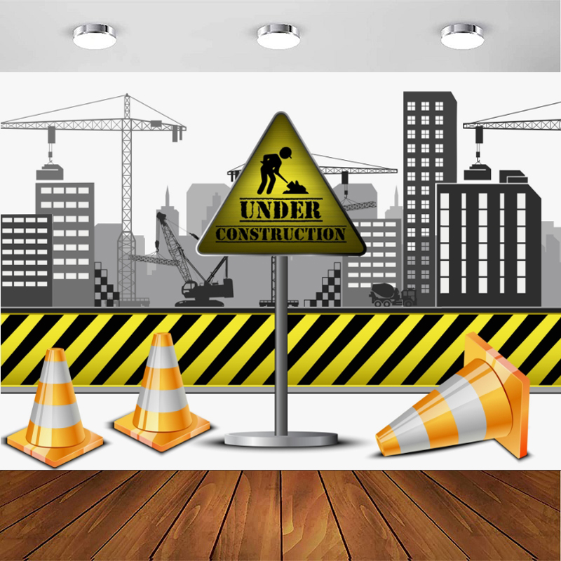 Photography Zone - Fundo Fotográfico de Obras em Construção,