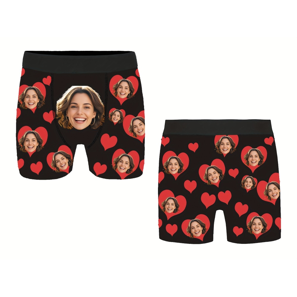Photography Object - Cuecas Boxer Masculinas Personalizadas com Foto,