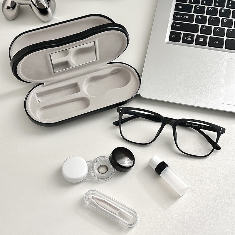 2 em 1 caixa de óculos de cama - Lens Case Pouch avaliação e preço